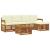 Seturi de canapele 6 pcs Natural și Crem Lemn Solid de Acacia GartenMobel Dekor