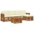Seturi de canapele 6 pcs Natural și Crem Lemn Solid de Acacia GartenMobel Dekor