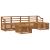 Seturi de canapele 6 pcs natural Lemn Solid de Acacia GartenMobel Dekor