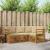 Seturi de canapele 4 pcs Natural și Bej Lemn Solid de Acacia GartenMobel Dekor