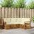Seturi de canapele 4 pcs Natural și Crem Lemn Solid de Acacia GartenMobel Dekor
