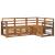 Seturi de canapele 4 pcs natural Lemn Solid de Acacia GartenMobel Dekor