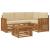 Seturi de canapele 5 pcs Natural și Bej Lemn Solid de Acacia GartenMobel Dekor
