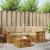 Seturi de canapele 5 pcs Natural și Bej Lemn Solid de Acacia GartenMobel Dekor
