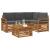 Seturi de mobilier 5 pcs Natural și Antracit Lemn compozit GartenMobel Dekor