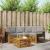 Seturi de mobilier 5 pcs Gri natural și deschis Lemn compozit GartenMobel Dekor