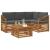 Seturi de mobilier 5 pcs Natural și Antracit Lemn compozit GartenMobel Dekor