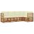 Seturi de canapele 5 pcs Natural și Crem Lemn Solid de Acacia GartenMobel Dekor