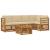 Seturi de canapele 6 pcs Natural și Bej Lemn Solid de Acacia GartenMobel Dekor