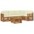 Seturi de canapele 6 pcs Natural și Crem Lemn Solid de Acacia GartenMobel Dekor