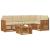 Seturi de canapele 6 pcs Natural și Bej Lemn Solid de Acacia GartenMobel Dekor