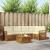 Seturi de canapele 6 pcs Natural și Crem Lemn Solid de Acacia GartenMobel Dekor