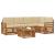 Seturi de canapele 6 pcs Natural și Bej Lemn Solid de Acacia GartenMobel Dekor