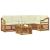 Seturi de canapele 6 pcs Natural și Crem Lemn Solid de Acacia GartenMobel Dekor