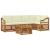 Seturi de canapele 6 pcs Natural și Crem Lemn Solid de Acacia GartenMobel Dekor