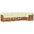 Seturi de canapele 6 pcs Natural și Crem Lemn Solid de Acacia GartenMobel Dekor