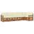 Seturi de canapele 6 pcs Natural și Crem Lemn Solid de Acacia GartenMobel Dekor