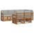 Seturi de canapele cu pernă 7 pcs Gri natural și deschis GartenMobel Dekor