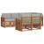 Seturi de canapele cu pernă 7 pcs Gri natural și deschis GartenMobel Dekor