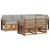 Seturi de canapele cu pernă 7 pcs Gri natural și deschis GartenMobel Dekor