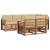 Seturi de canapele 7 pcs Natural și Bej Lemn Solid de Acacia GartenMobel Dekor