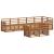Seturi de canapele 8 pcs natural Lemn Solid de Acacia GartenMobel Dekor