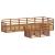 Seturi de canapele 8 pcs natural Lemn Solid de Acacia GartenMobel Dekor