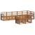 Seturi de canapele 8 pcs natural Lemn Solid de Acacia GartenMobel Dekor