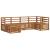 Seturi de canapele 6 pcs natural Lemn Solid de Acacia GartenMobel Dekor