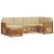 Seturi de canapele 6 pcs Natural și Bej Lemn Solid de Acacia GartenMobel Dekor