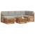 Seturi de canapele cu pernă 7 pcs Gri natural și deschis GartenMobel Dekor