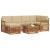 Seturi de canapele 7 pcs Natural și Bej Lemn Solid de Acacia GartenMobel Dekor