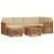 Seturi de canapele 7 pcs Natural și Bej Lemn Solid de Acacia GartenMobel Dekor