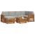 Seturi de canapele cu pernă 7 pcs Gri natural și deschis GartenMobel Dekor