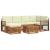 Seturi de canapele 7 pcs Natural și Crem Lemn Solid de Acacia GartenMobel Dekor