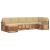 Seturi de canapele 7 pcs Natural și Bej Lemn Solid de Acacia GartenMobel Dekor