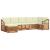 Seturi de canapele 7 pcs Natural și Crem Lemn Solid de Acacia GartenMobel Dekor