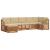 Seturi de canapele 7 pcs Natural și Bej Lemn Solid de Acacia GartenMobel Dekor
