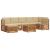Seturi de canapele 8 pcs Natural și Bej Lemn Solid de Acacia GartenMobel Dekor