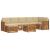 Seturi de canapele 8 pcs Natural și Bej Lemn Solid de Acacia GartenMobel Dekor