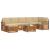Seturi de canapele 8 pcs Natural și Bej Lemn Solid de Acacia GartenMobel Dekor