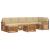 Seturi de canapele 8 pcs Natural și Bej Lemn Solid de Acacia GartenMobel Dekor