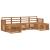 Seturi de canapele 6 pcs natural Lemn Solid de Acacia GartenMobel Dekor