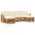 Seturi de canapele 6 pcs Natural și Crem Lemn Solid de Acacia GartenMobel Dekor
