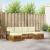 Seturi de canapele 6 pcs Natural și Crem Lemn Solid de Acacia GartenMobel Dekor