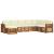Seturi de canapele 8 pcs Natural și Crem Lemn Solid de Acacia GartenMobel Dekor