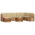 Seturi de canapele 9 pcs Natural și Bej Lemn Solid de Acacia GartenMobel Dekor