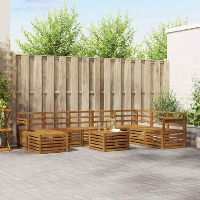 Seturi de canapele natural Lemn Solid de Acacia GartenMobel Dekor