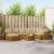 Seturi de canapele 9 pcs Natural și Bej Lemn Solid de Acacia GartenMobel Dekor