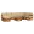 Seturi de canapele 9 pcs Natural și Bej Lemn Solid de Acacia GartenMobel Dekor